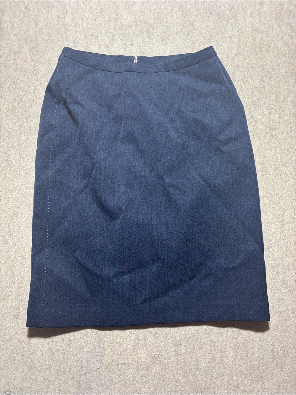 Vintage Women’s Crossing Pointe Blue Pencil Skirt Knee High Size 6MS (5)